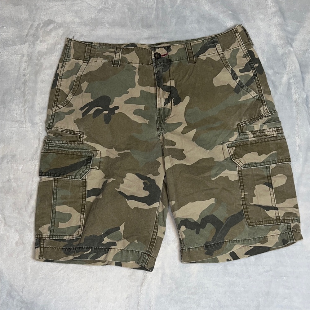 Bullhead Denim Co Camouflage Cargo Shorts